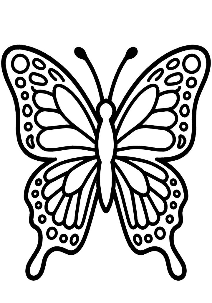 Butterfly Mandala coloring page — preview